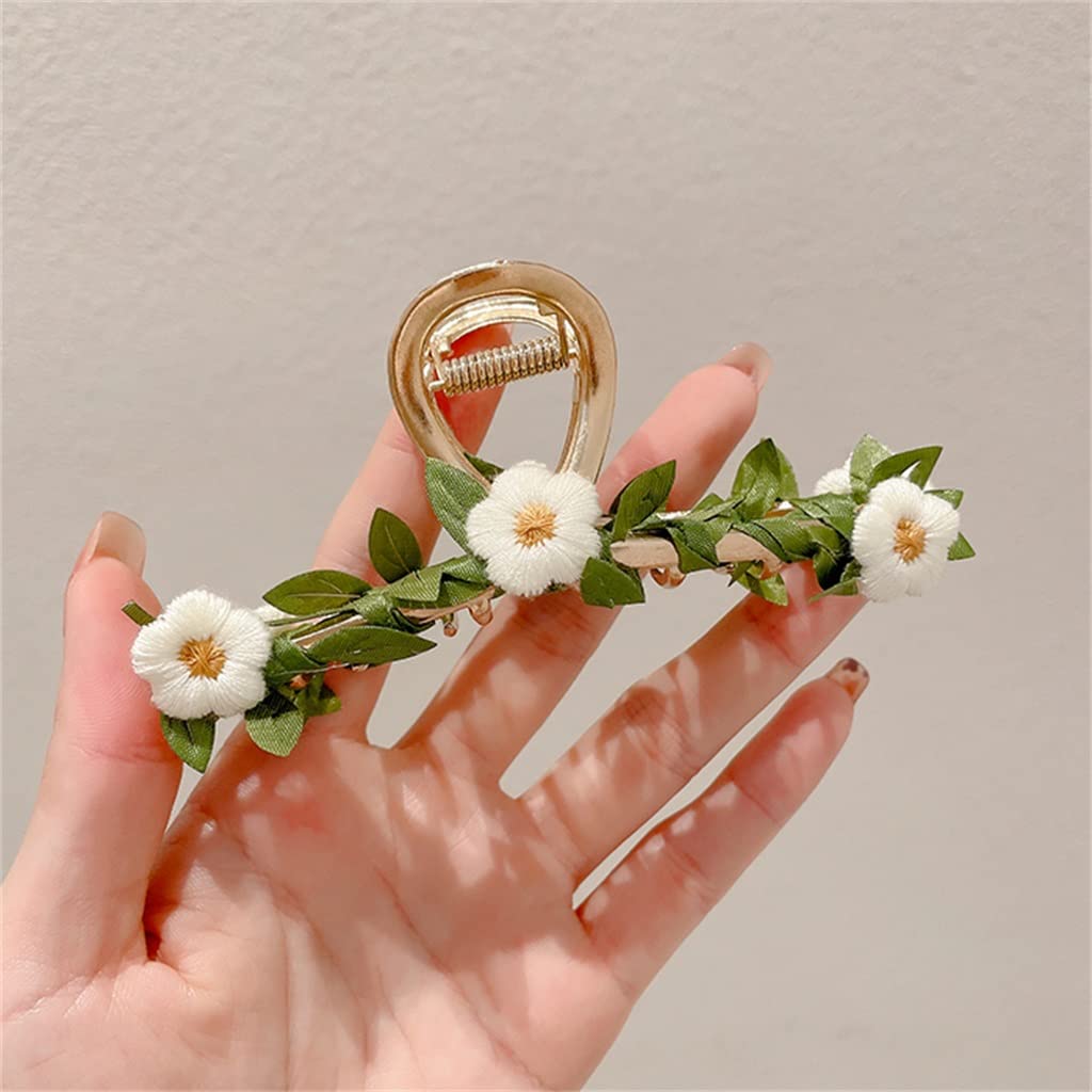 Super Immortal Flower Hair Clip Shark Back Spoon Hairpin Mori Style Elegant Hair Accessory for Women Daily Party Styling