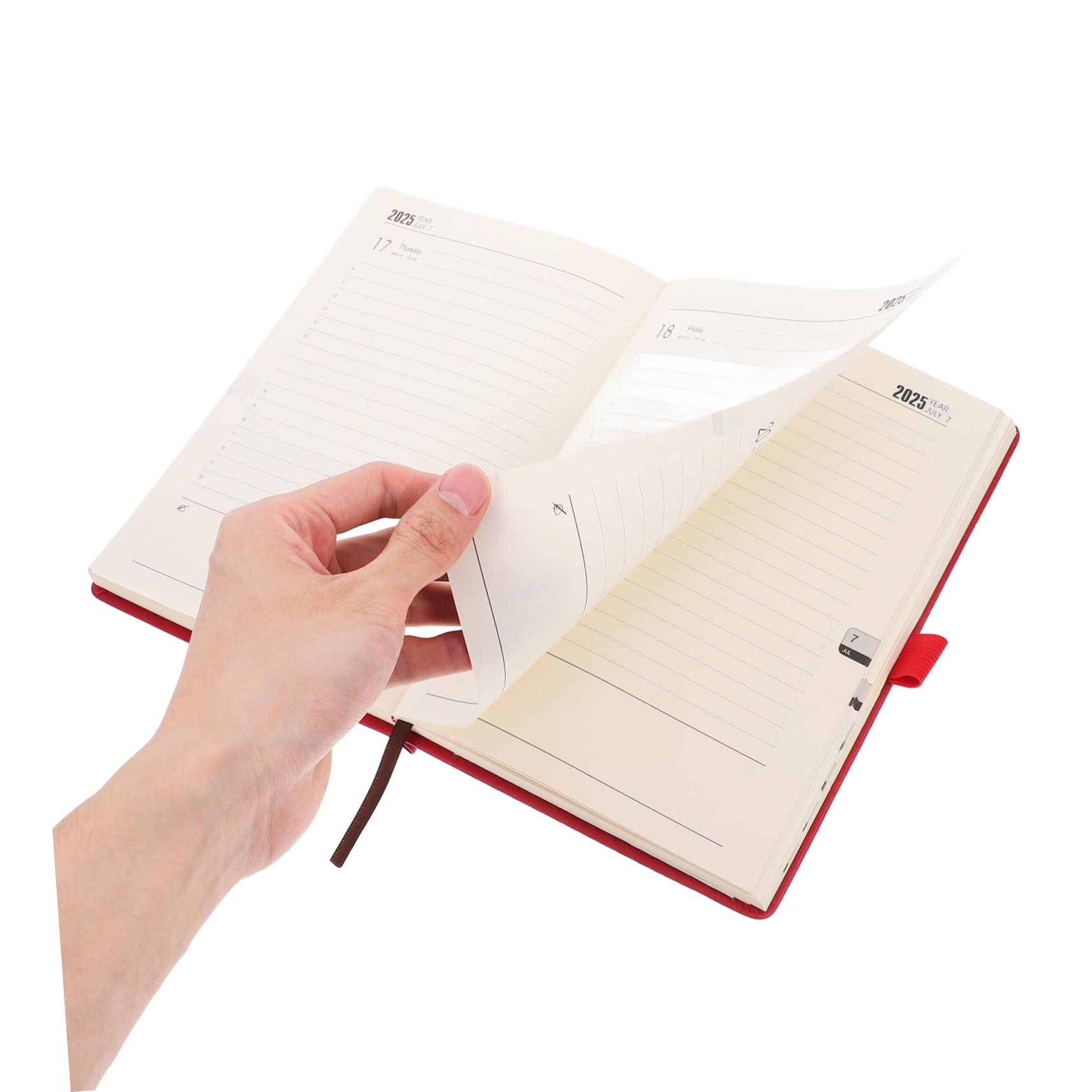 Grazioso taccuino, taccuino personalizzato, agenda 2025 Il taccuino Libri for bambini Taccuino Agenda Libro Agenda scolastica Agenda Agenda Libro(Red)