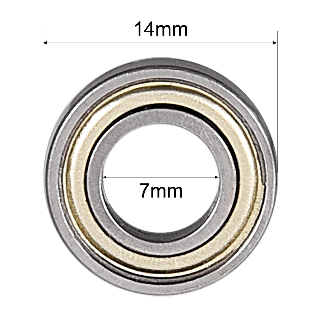 Ball Bearings 687ZZ - Double Shielded, 20 Pack -4 Ball Bearings 687ZZ - Double Shielded, 20 Pack -4