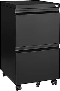 Yizosh - Gabinete De Almacenamiento De Metal Con 2 Puertas Y 2 Estantes Ajustables - Clóset De