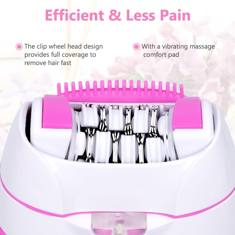 Epilierer für Frauen, Smooth Glide Epilierer Gesichtshaarentferner für Frauen mit 2 Geschwindigkeit & LED-Licht, Elektrischer Epilierer für Frauen Gesichtshaarentfernung Geeignet für Gesicht,