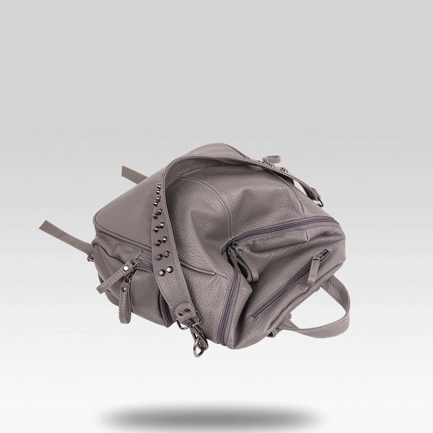 旅行バッグ レディース 女性バッグレディースレザーラップトップバックパックファッションリベット女性バックパック10代の少女ブックバッ