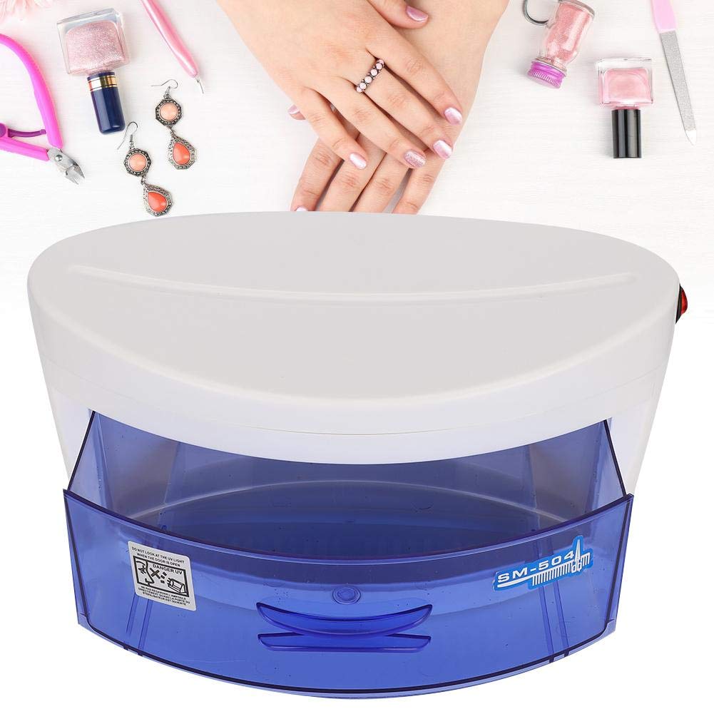 Armario de desinfección, portátil, caja de desinfección de 6 W, apagado inteligente, esterilizador para manicura, herramientas de tatuaje, herramientas de maquillaje, herramientas de