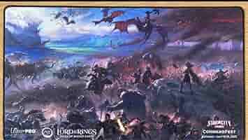 指輪物語　プレイマット　ボーダーレス　ロードオブザリング Amazon.co.jp: mtg 指輪物語 ボーダーレスシーン プレイマット