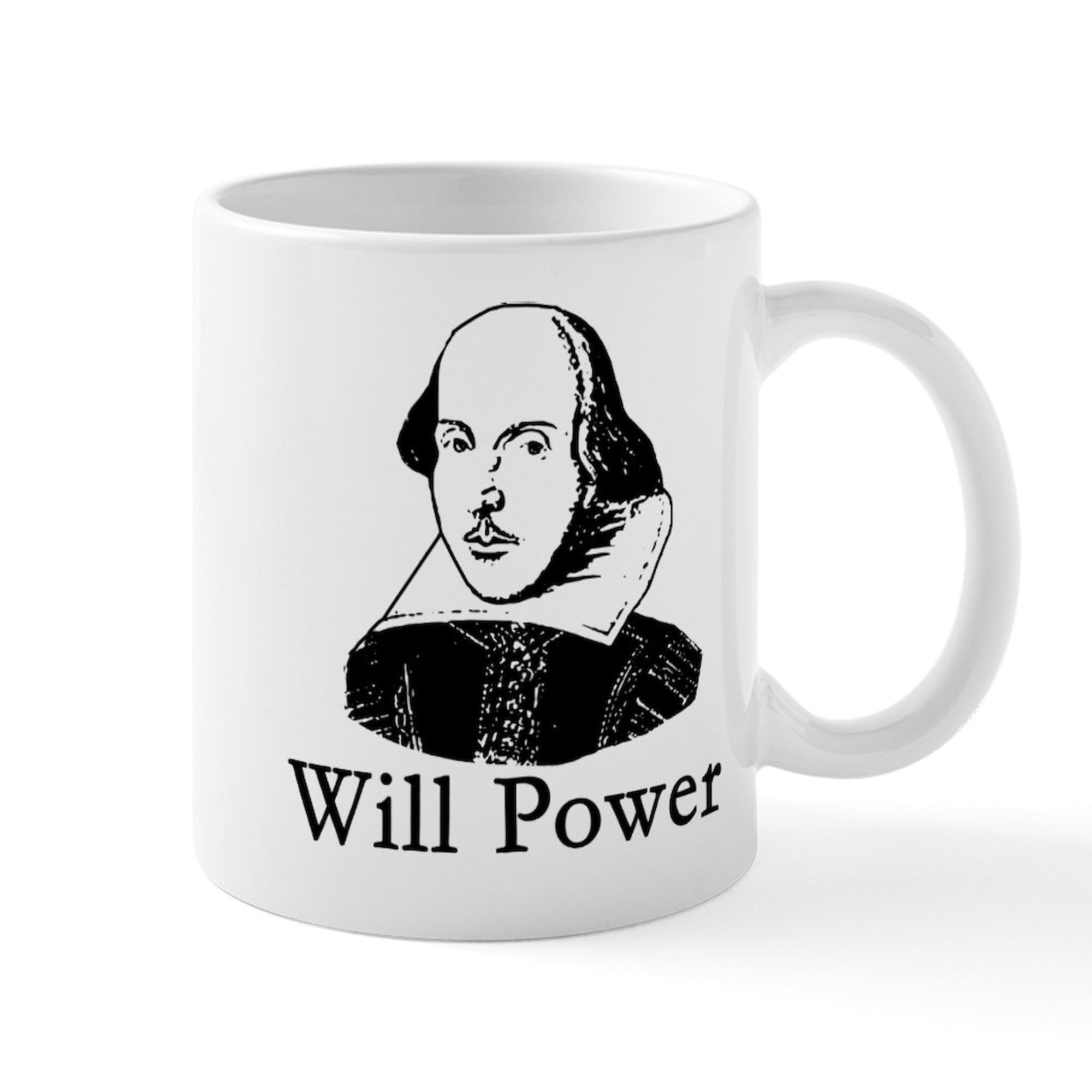 CafePress William Shakespeare Will Power Mug 11 oz (325 ml) Ceramic Coffee Mug
