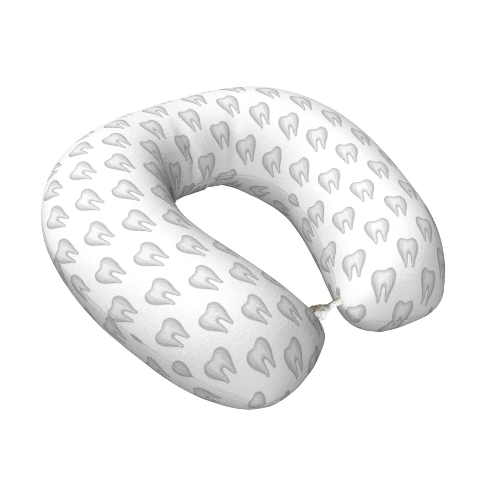 LKYMOH Teeth, Travel Neck Pillow U-Shaped Memory Neck Support Soft Comfortable With Washable Cover For Airplane Car Traveling and Office