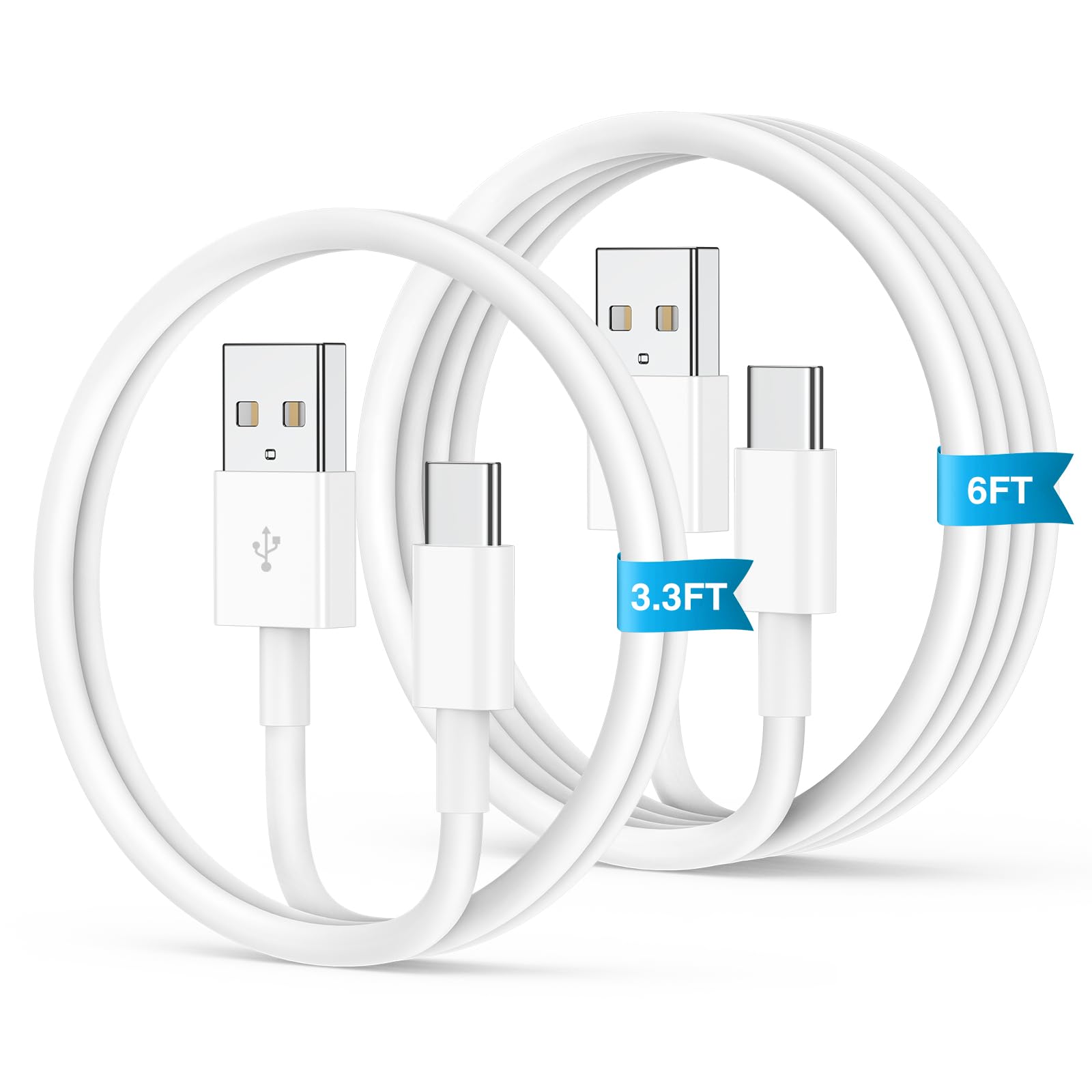 2 cavi USB C Carplay da 0,9 m + 1,8 m per iPhone 16 Pro, cavo USB C in nylon per iPhone 15 Pro Max 16 Plus Samsung S24 S23 Ultra Pixel 9 Pro 8a Android