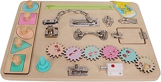 Brinquedo sensorial, placa sensorial, para alívio de ansiedade, demência, alívio de ansiedade, de madeira, para doença de Alzheimer