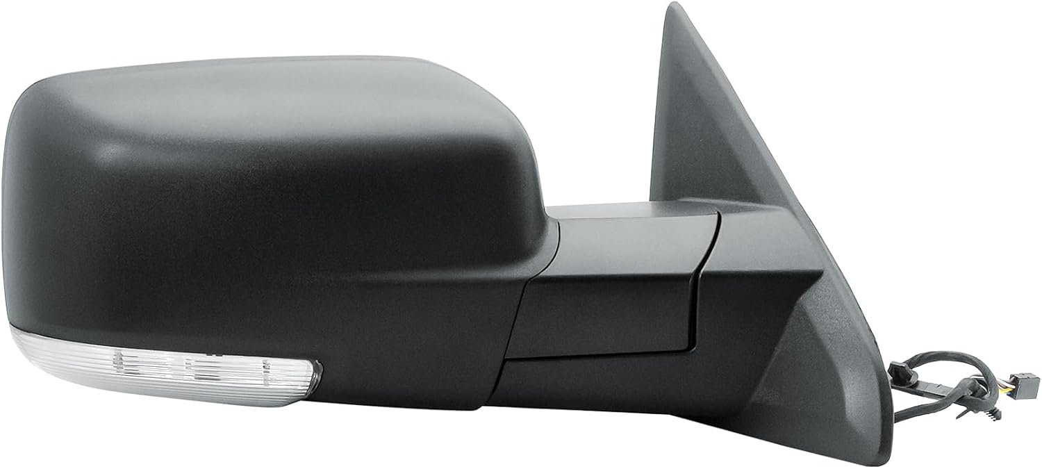 LONGLING Passenger Right Side Power Folding Heated Mirror w/ Turn Signal & Puddle Light for Ram 1500/2500/3500 2008-2024