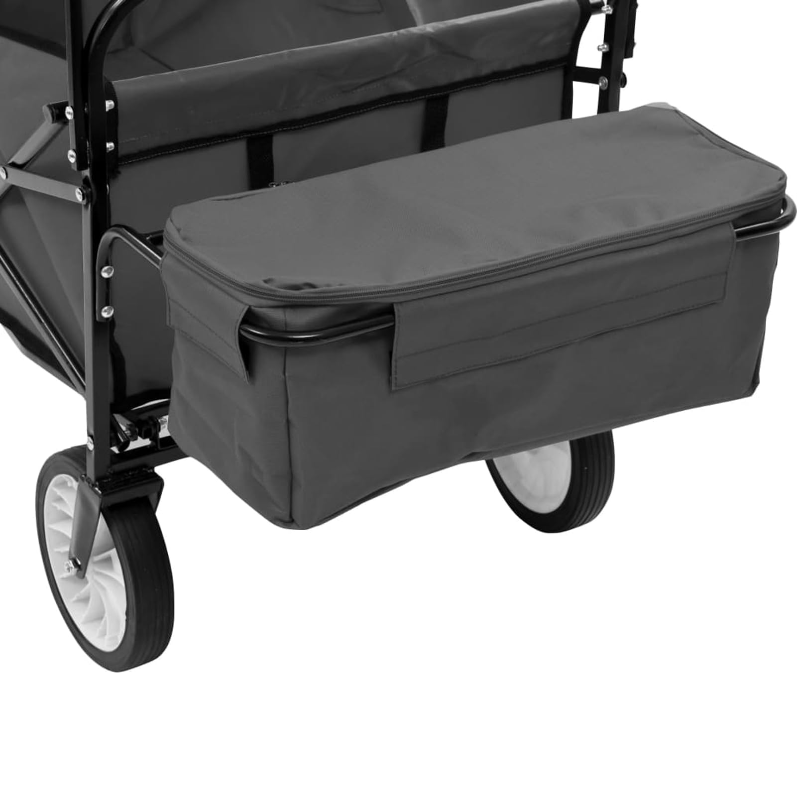 Rantry Klappbarer Handwagen mit Sonnendach Stahl Grau Wagen Model145512