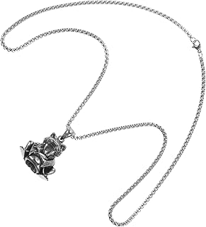 Frog Necklace Funny Necklace Cool Necklace for Men Neck Decoration Neck Chains for Men Mens Necklace Vintage Necklace Frog Necklace for Boys Surfer Necklace Neck Chain for Men Man