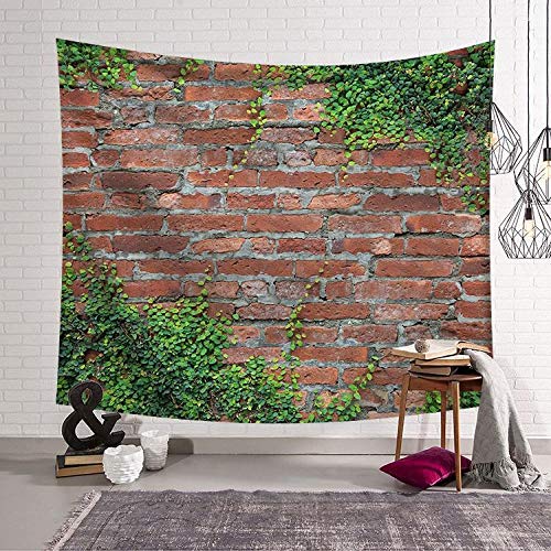 YYZCM Tenture Murales Hippie Tapestry Tapisserie Mur de Briques Coton bohémien Tenture Chambre décor-S/95x73cm Cover
