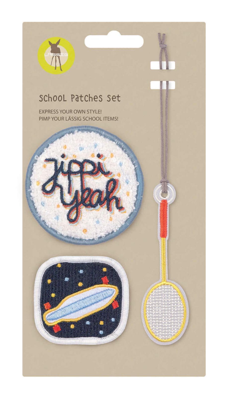 Lässig Pendant and Patch Set/School Patches Set, Sport, Standard Size