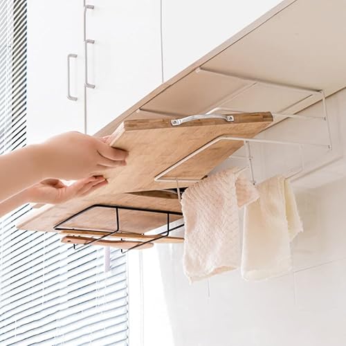 Miniatura 2 de Cabilock Soporte de tabla de cortar material de alta resistencia Soporte de pared Estante de hierro Estantes de almacenamiento de cocina
