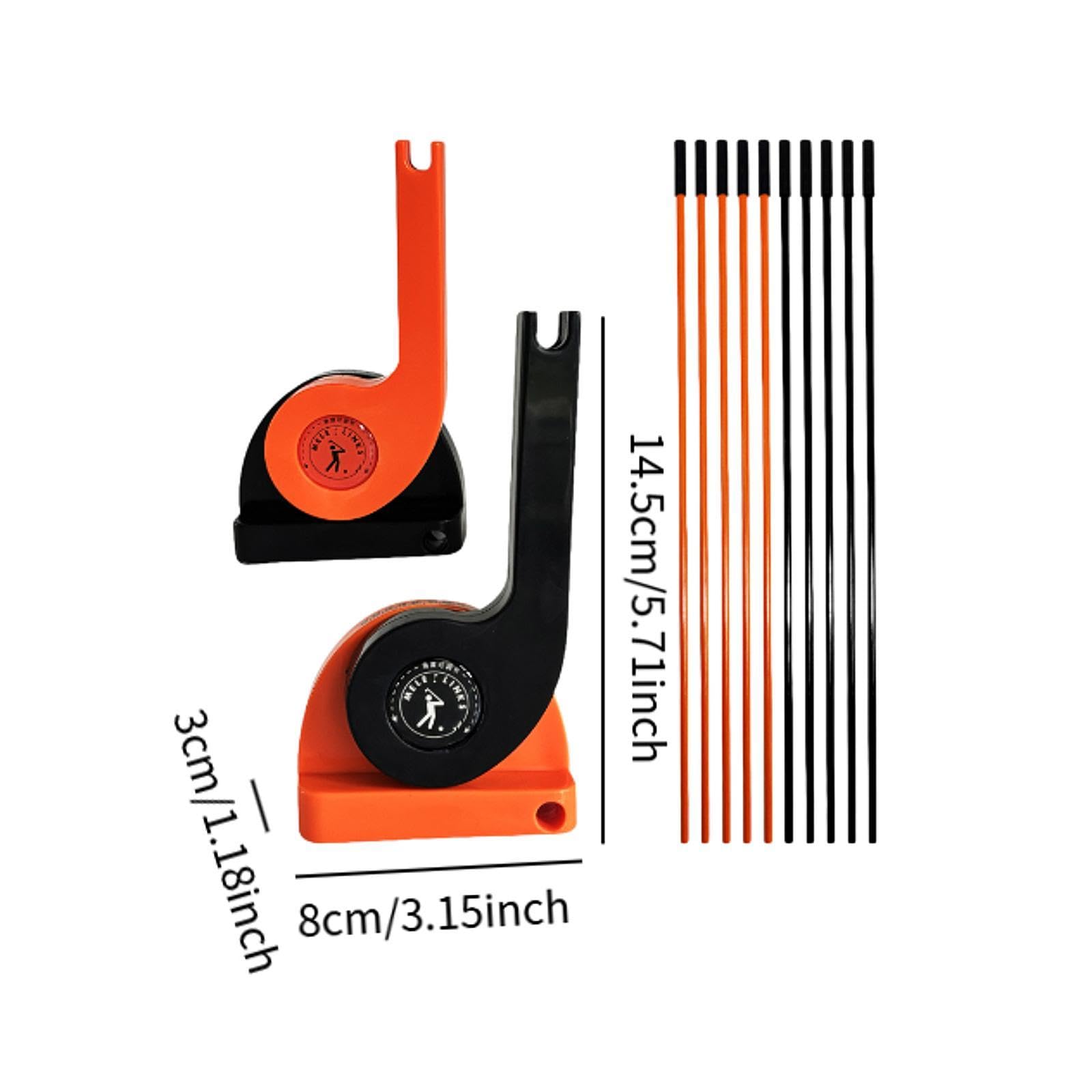 Gralara Golf Swing Attrezzo Golf Palo Indicatore Direzione Disco Calibrazione Postura Swing Piano Realizzato in Fibra Pp Portatile Adatto per