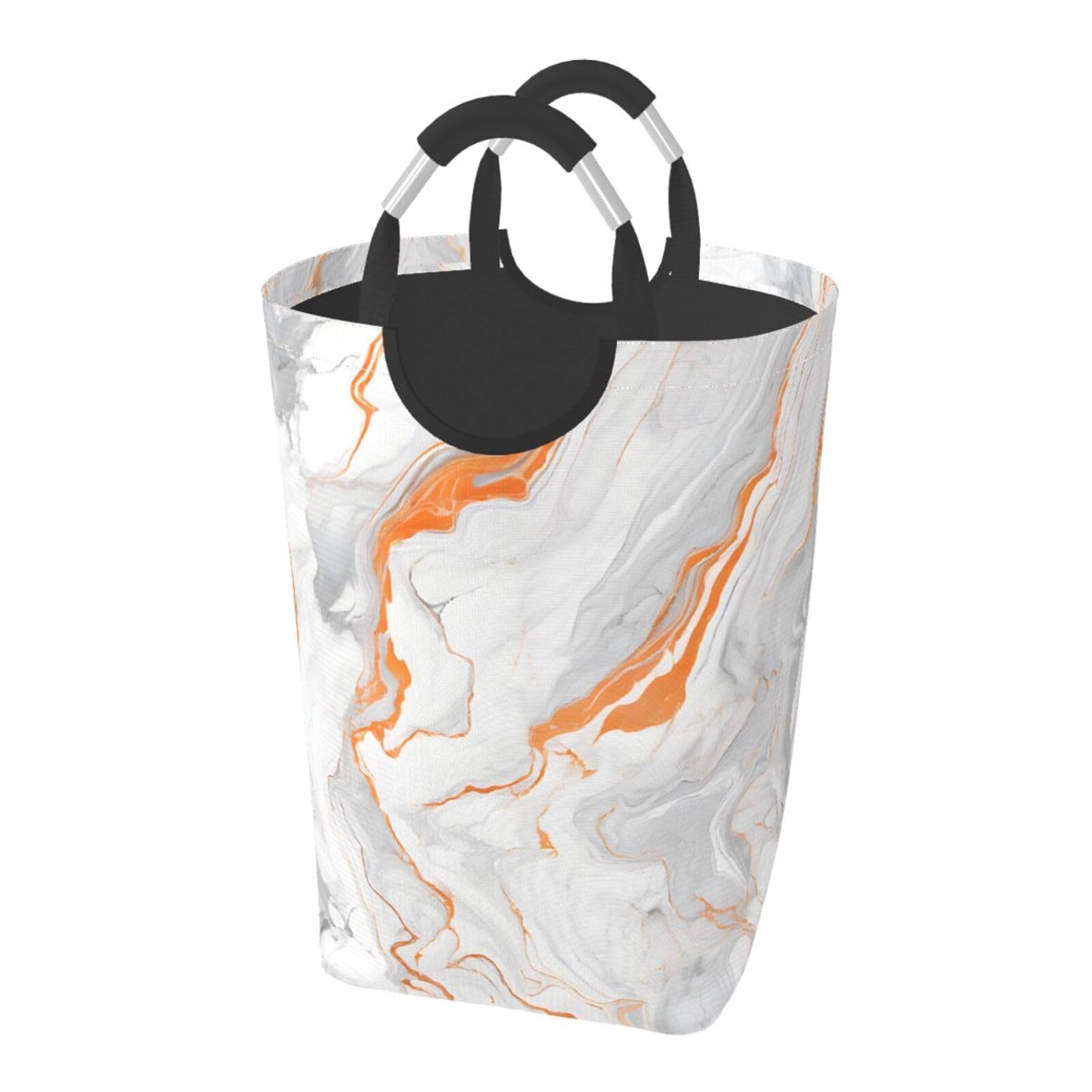 Grand panier à linge marbré et pliable de rangement de vêtements