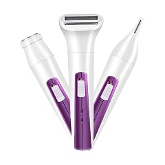 Epilator Three-in- One Hair Removal for Women Wet Dry Womens Shaver Trimmer Cordless Rechargeable