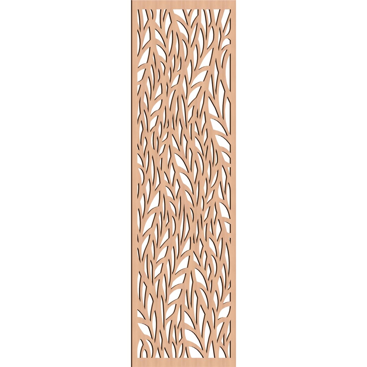 Ortonville Decorative Pierced Fretwork Wood Wall Panels, 33 3/8"W x 84 3/8"H x 1/4"T, Alder