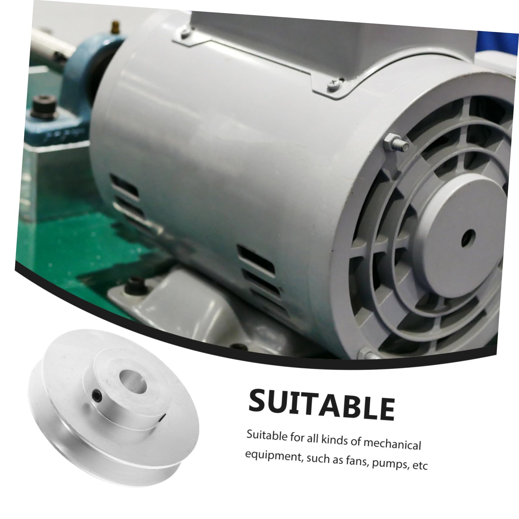 SHINEOFI Puleggia Per Cinghia Meccanica Da Adatta Per Trapani Realizzata in Alluminio Design Avanzato Per Installazione Rapida e Trasmissione Efficiente