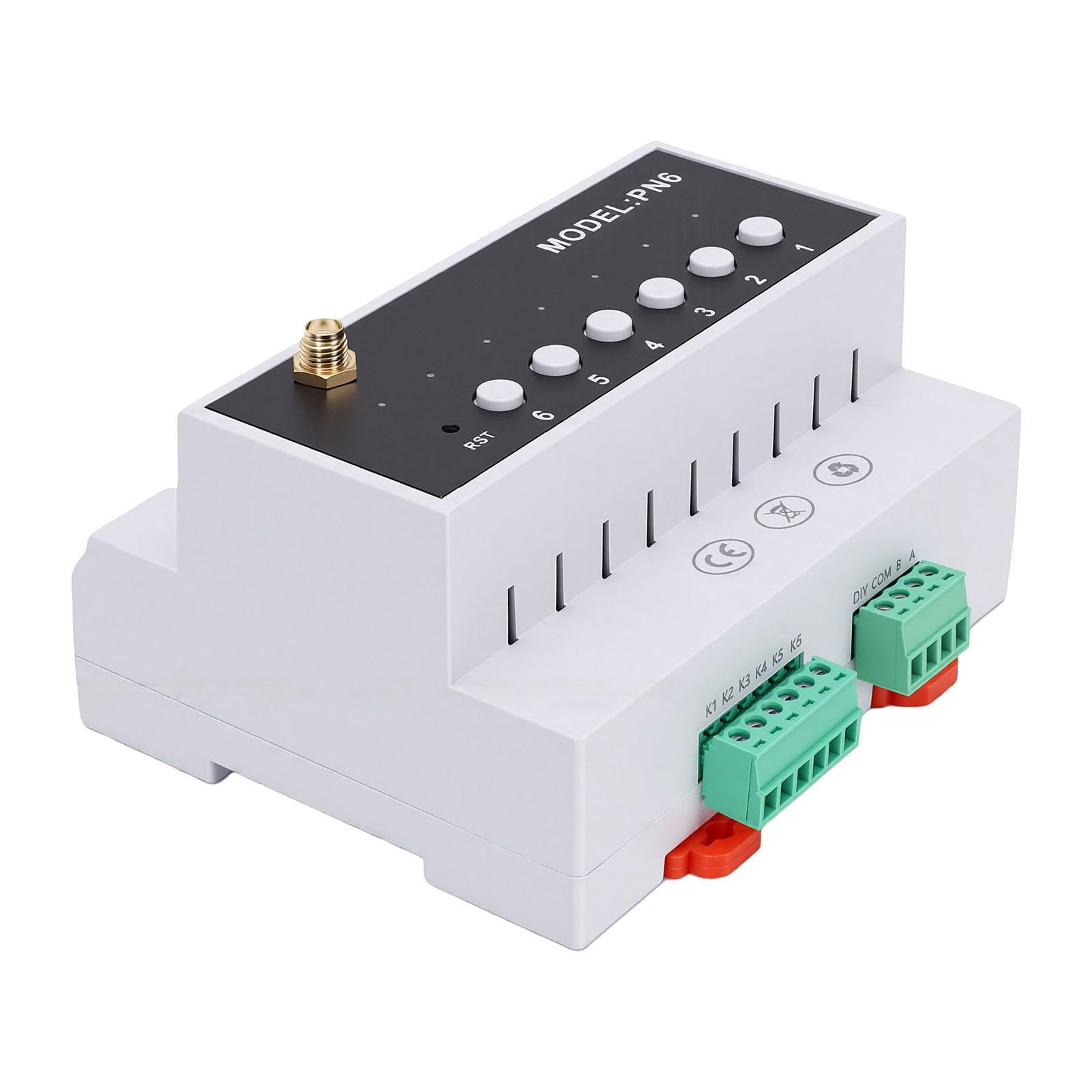 6-Kanal-Smart-Relais-Schaltmodul, 16 A Hochleistungs-Smart-Relais für die Hausautomation, kompatibel, Vorwärts-Rückwärts-Motorsteuerung, WiFi-Switch für Geräte (#2)