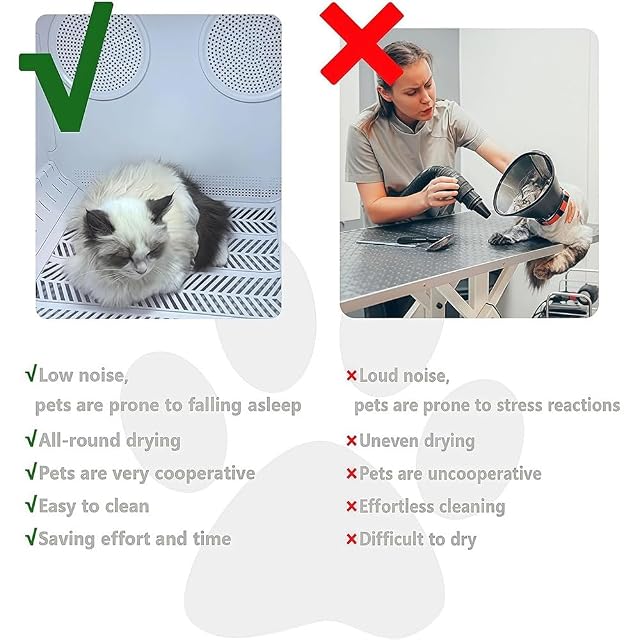 Foto 7 de 8 de Caja secadora automática para mascotas para gatos y perros pequeños,eficiente,automático y silencioso 360°…