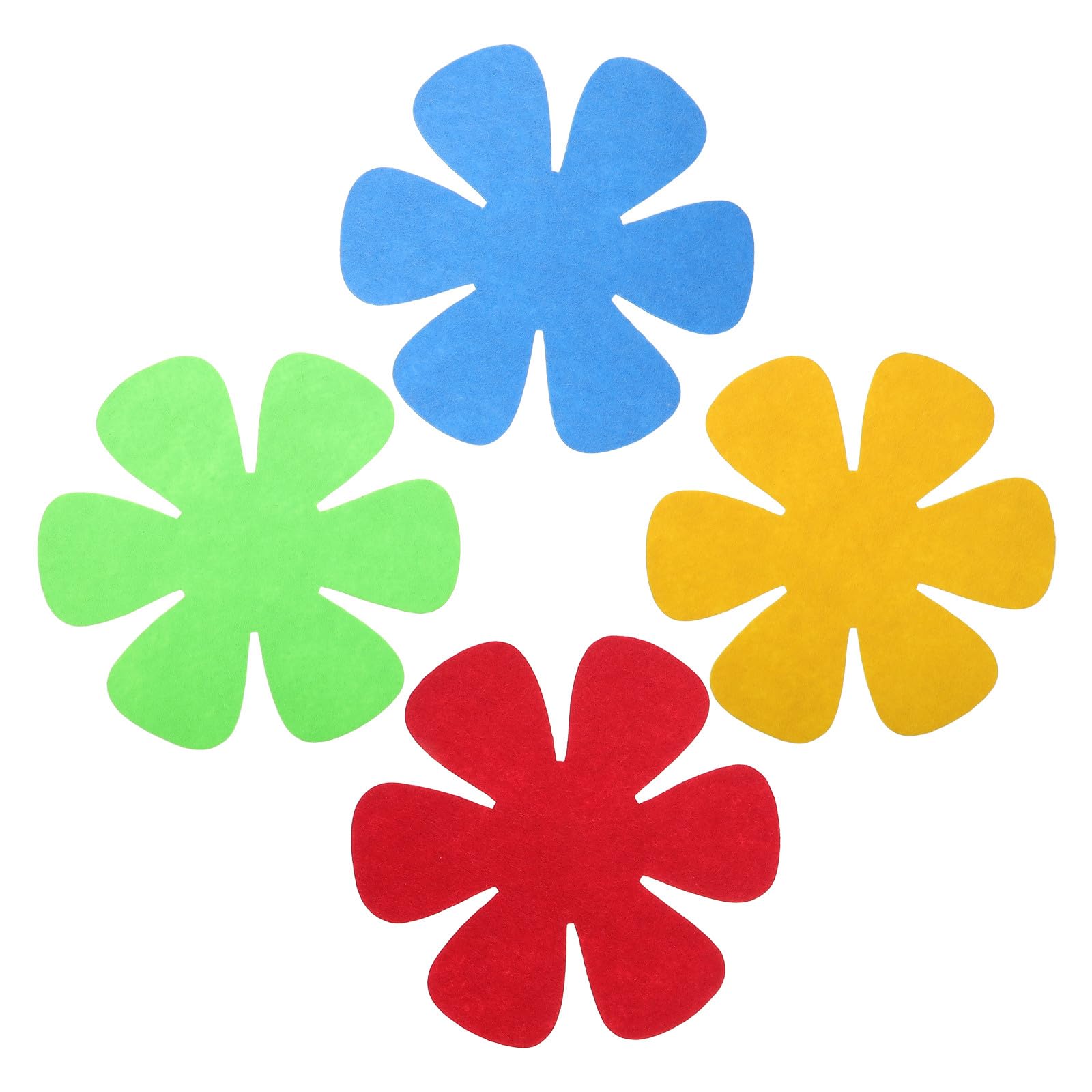 4pcs Heart-shaped Pot Protectors Set, Non-slip Kitchen Insulation Pads for Pots and Pans Dividers, Heat-resistant Flat Bottom Cookware Separators for Stacking and Protection