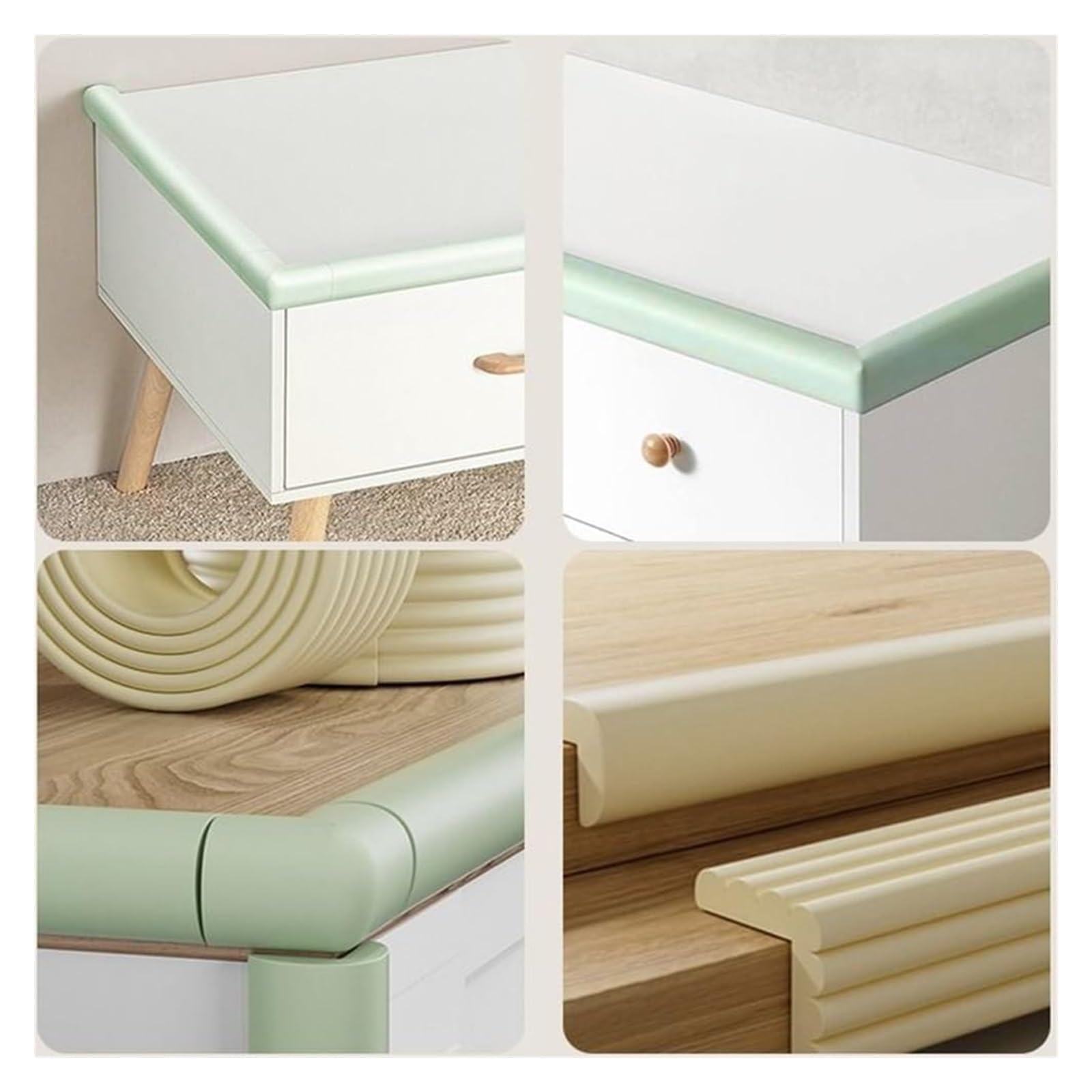 Protector de Esquinas para Bebé Tiras De Seguridad De Espuma, Protector De Esquinas Y Bordes, Tira Anticolisión Autoadhesiva For Mesa De Vidrio, Muebles, Chimenea, Protectores De Esquinas For Niños (