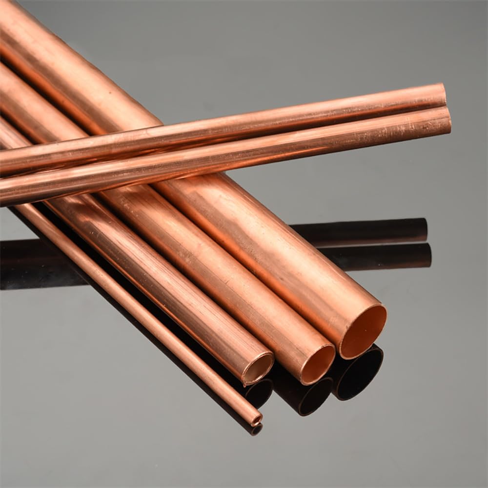 Pacchetto Tubo di rame duro dritto 6 mm 7 mm 8 mm 9 mm rame puro al 99,9% lunghezza cava 500 mm Edifici(14mm x 2mm)