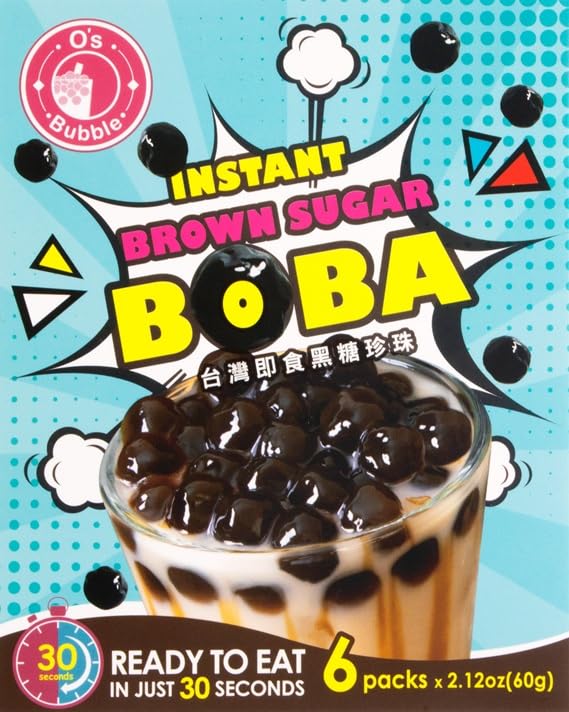 Orbitel O's Instant Brown Sugar Boba/Tapioca Pearls, Ready in 30 Seconds, 2.12 Oz, Pack of 6 - Image 4