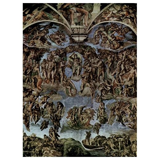Michelangelo The Last Judgment Fresco Sistine Chapel Vatican City Cool Wall Decor Art Print Poster 24x36