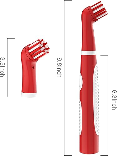 Miniatura 2 de Cepillo de limpieza eléctrico recargable con cabezales de cepillo múltiples 4 en 1 y cable USB, cepillo motorizado inalámbrico para interiores y