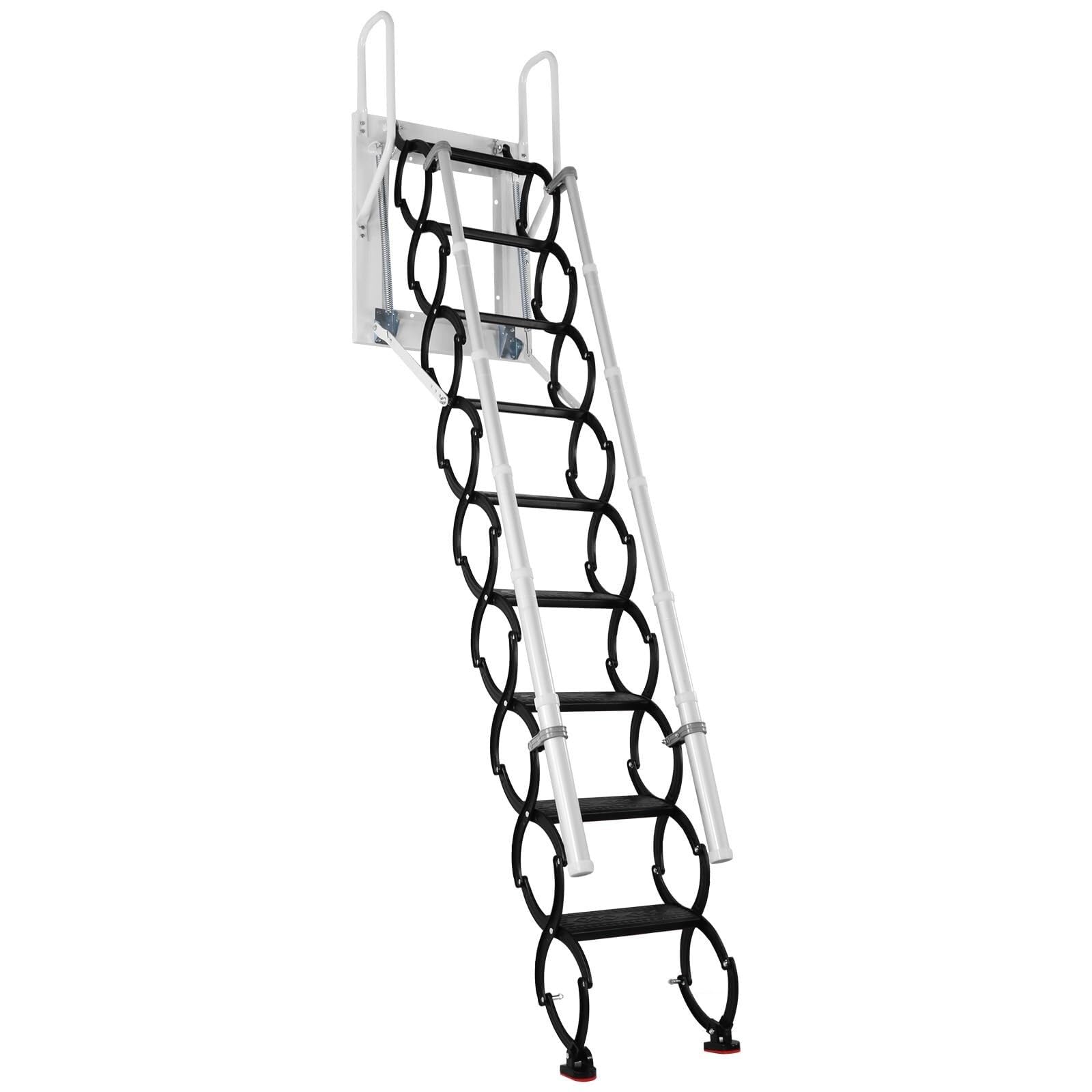 loft ladders Manual wall-mounted attic staircase with two handrails and a pull-down system; folding extension attic staircase. pull down(3.5m)