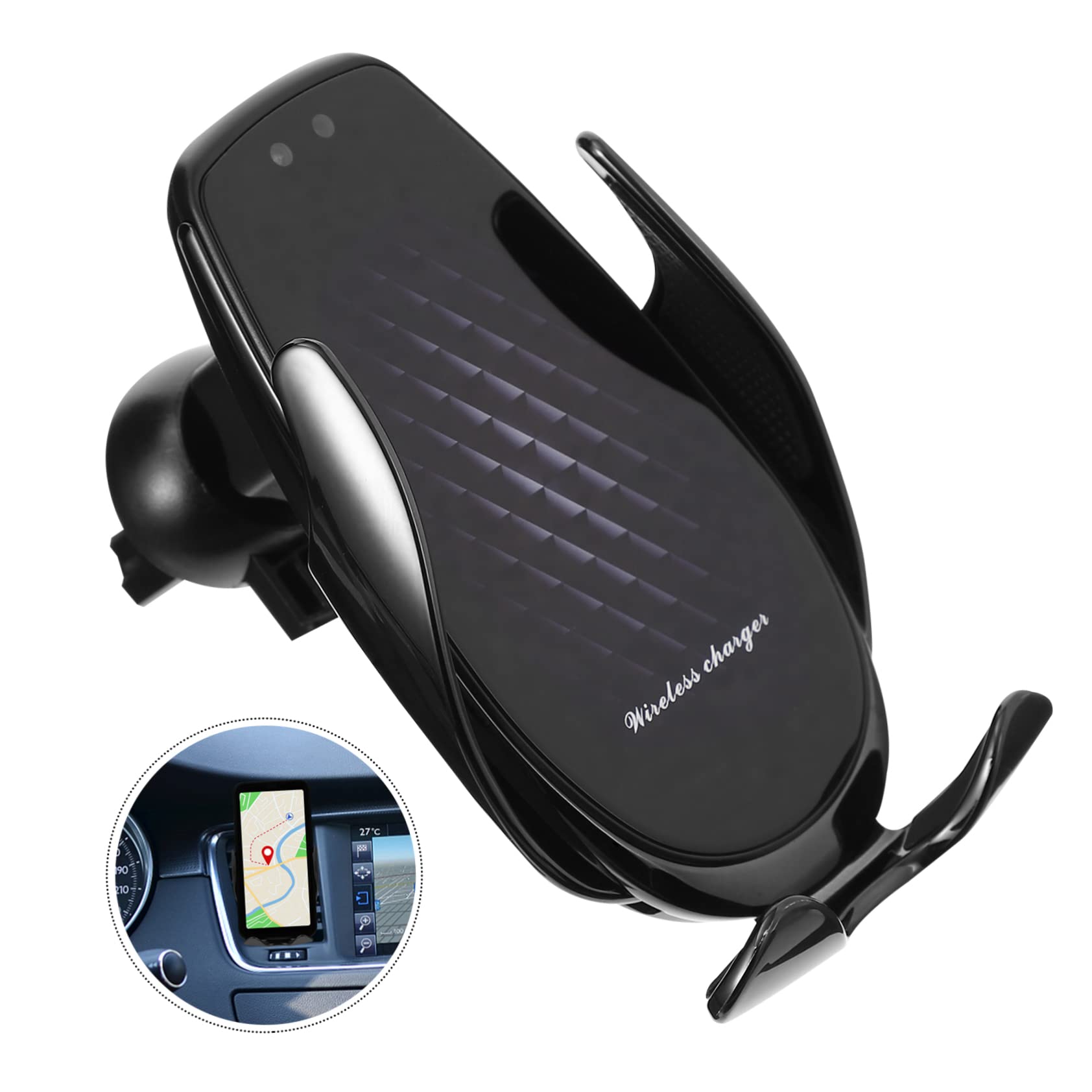 Operitacx Supporto per Telefono da Auto Supporto Elettrico per Telefono Stabile e Sicuro in Angolazione Design Adatto alla Maggior Parte dei Veicoli