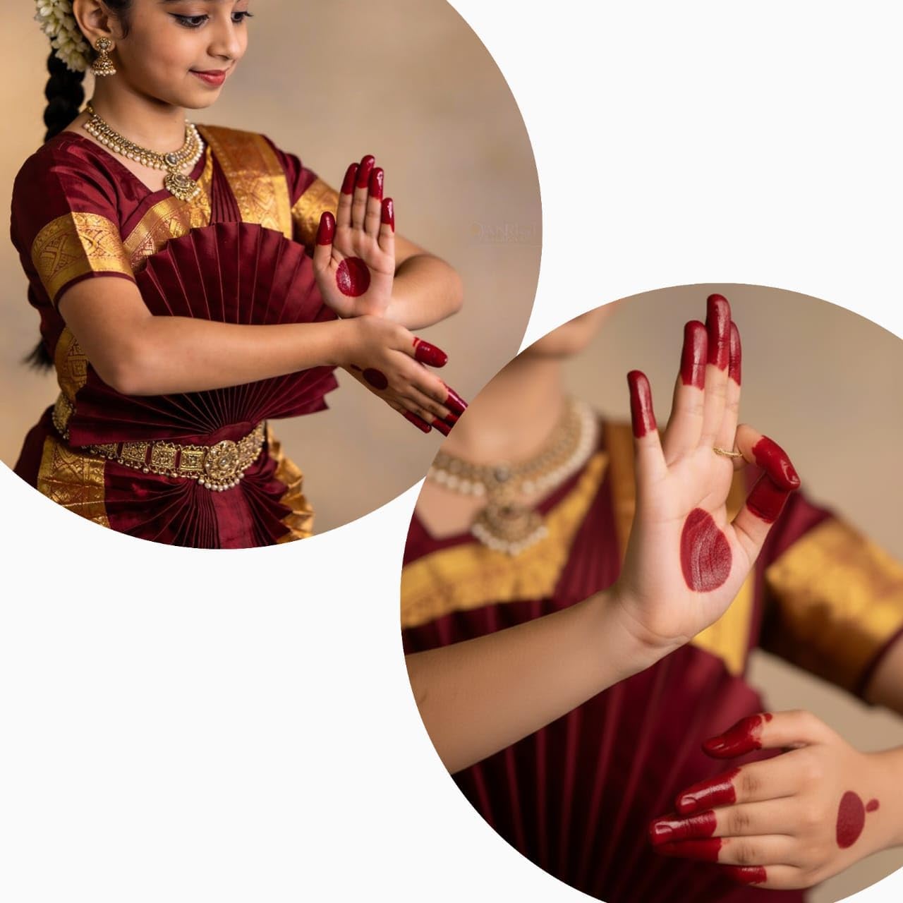 Premium Red Alta Pen for Hands and Feet - Waterproof Alta Marker Pen for Bharatanatyam, Kathak & Odissi Dance - Long-Lasting Alta Stick for Traditional Bridal Makeup & Festivals 3