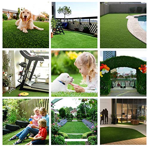Image of Artificial Grass Artificial Grass Mats Carpet for Balcony - for Home Garden Size (6.5 x 14 Feet)