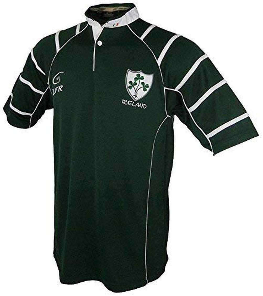 Men's Irish Rugby Jersey, XL, Dark Green