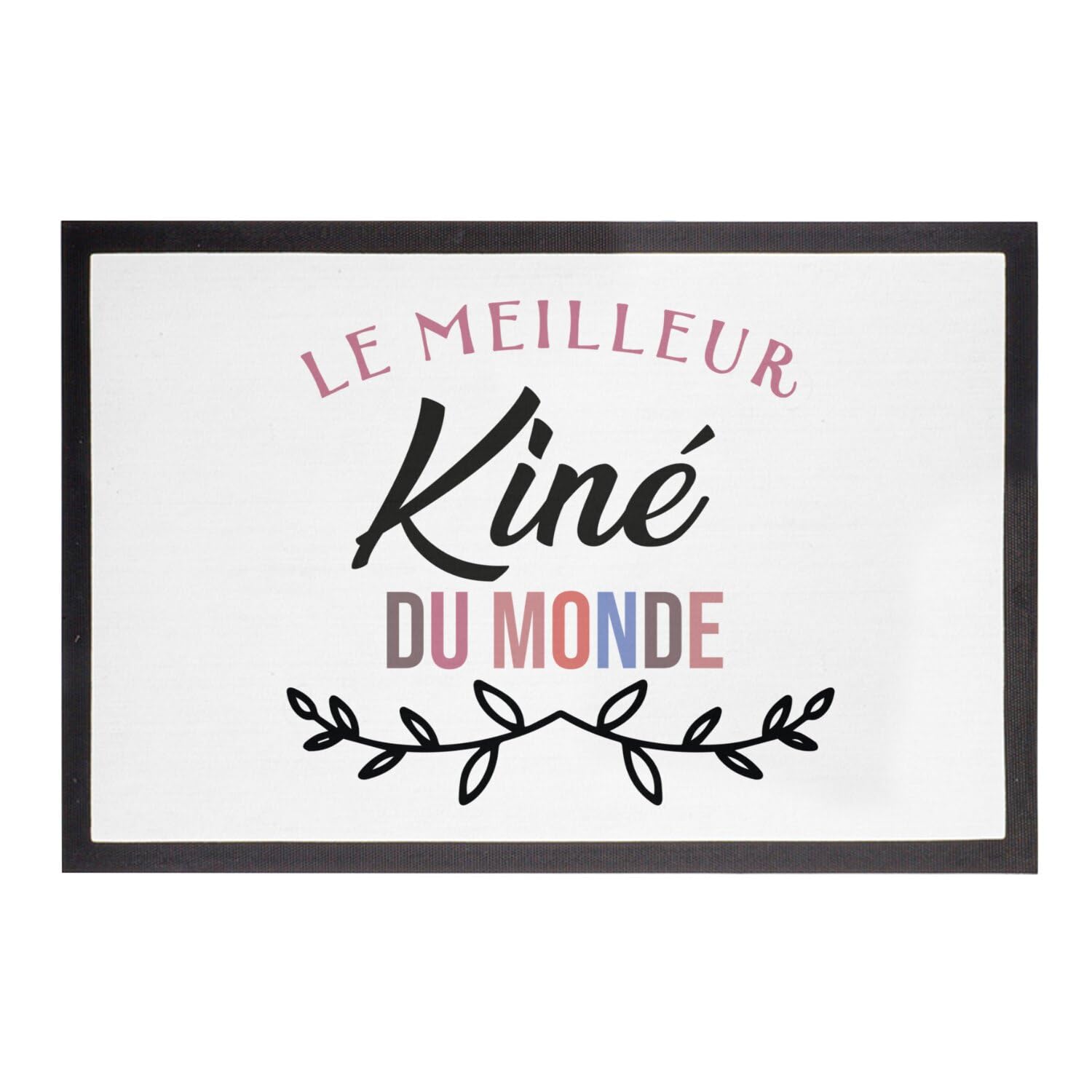 Paillasson Blanc sport et kiné pour l'entrée du cabinet médical moderne 75x50cm