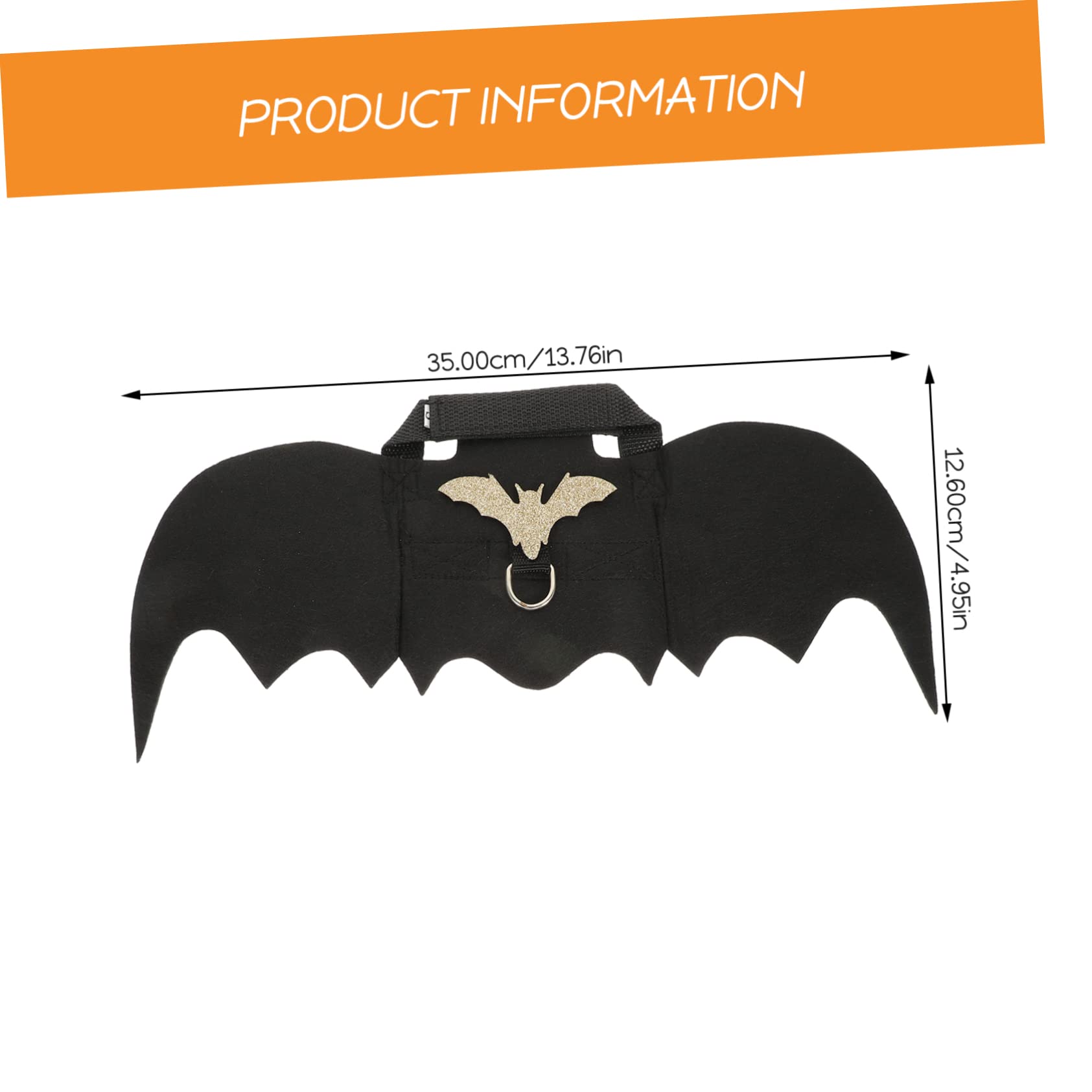 Mikikit 1Set Adorable Bunny Cloths with Bat Wings Multi Function Rabbit Harness for Halloween Easy to Wear Rabbit Costume for Pet Parties and Cosplay Includes Leash and Bell