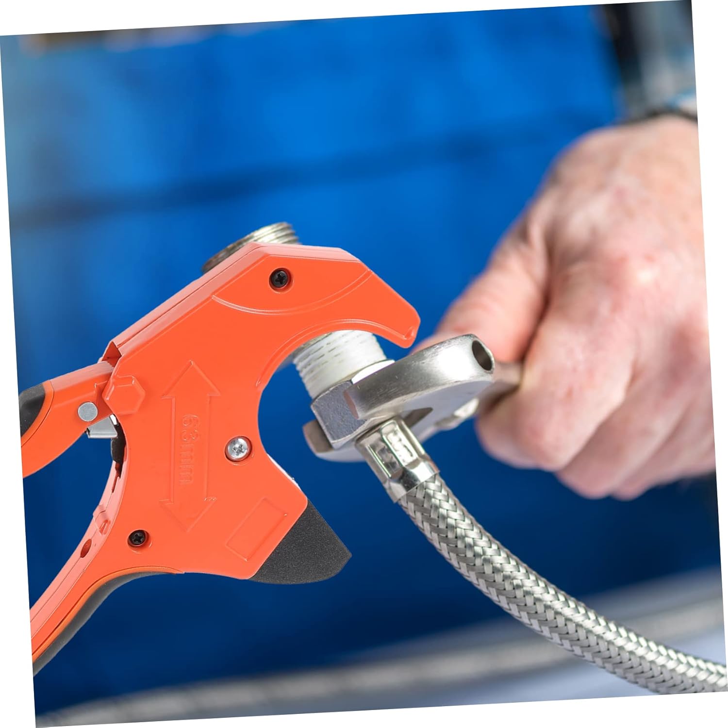 Portable Pipe Cutting Machine Pipe Cutter Alternative Ratcheting Hose Cutters for Pvc Ppr Pex Tubing Hose Cutting Easy Storage