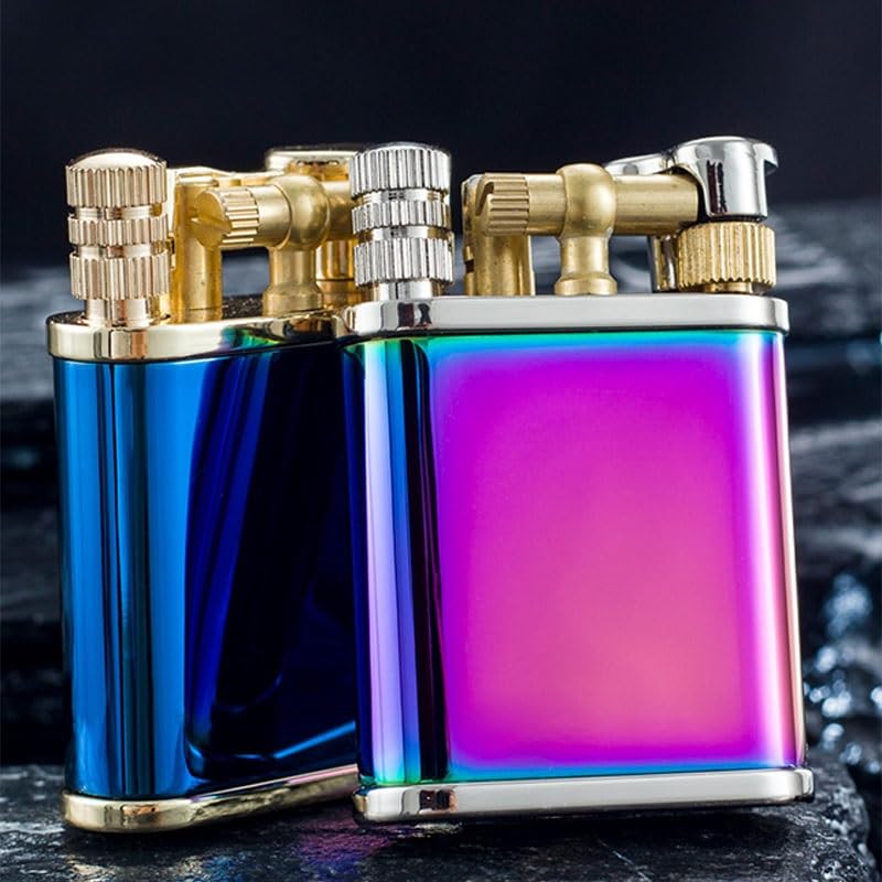 Encendedor kerosene vintage 2 en 1 azul miniatura 7