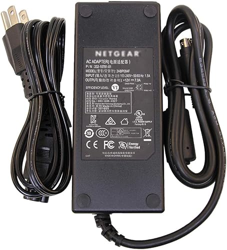 332-10781-01 2ABP084F 12V 7.0A Fuente de alimentación Adaptador de CA para Netgear ReadyNAS