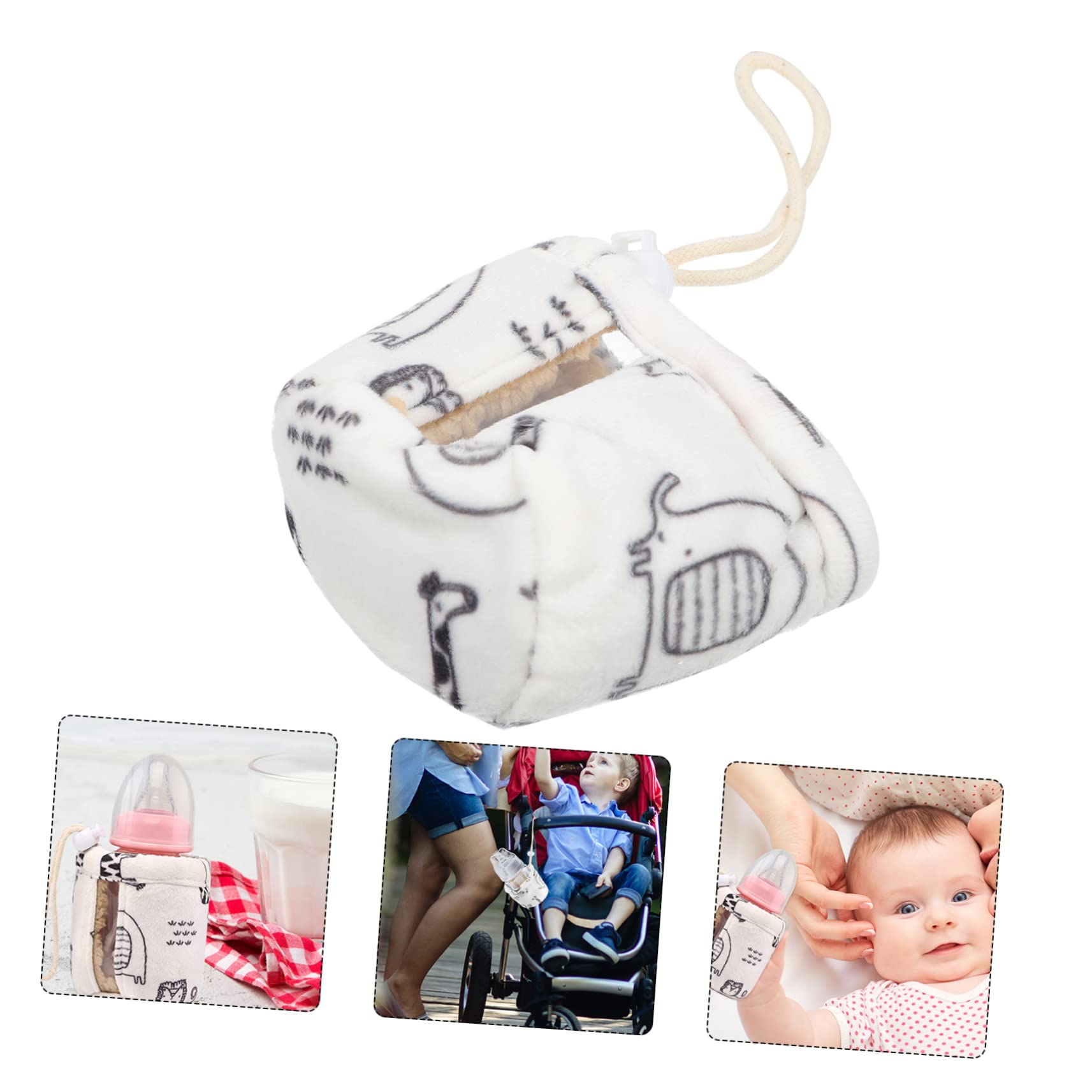 Abaodam 4piezas Aislante para Biberones Funda Protectora De Neopreno para Bebés para y Previene Caídas y Raspaduras Diseño y