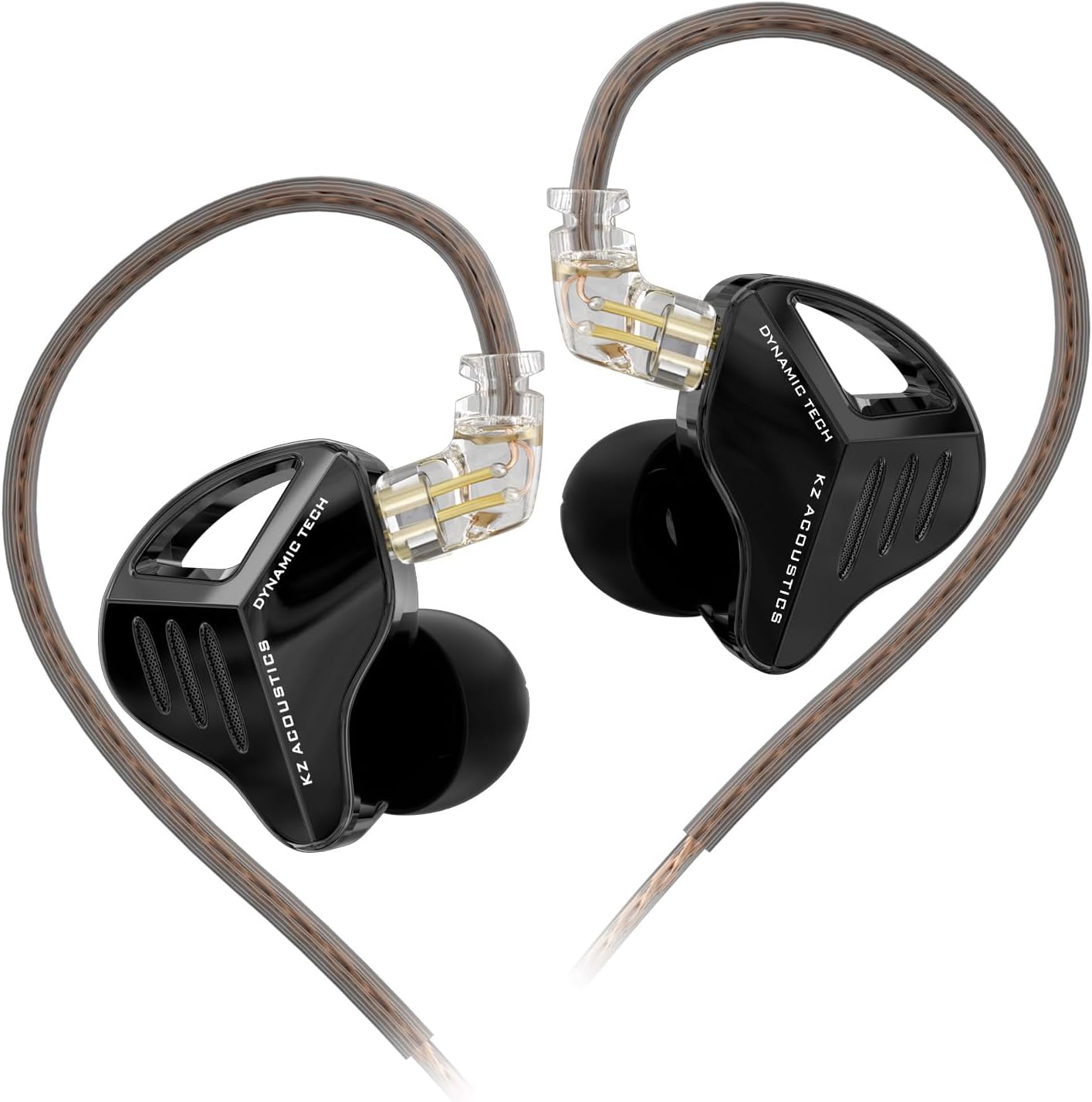 KZ ZVX Pro in Ear Monitor Headphones, Inner Magnetic Dynamic Driver HiFi Bass Earphones, All Frequency Balance Stereo Wired Earbuds for Audio Engineers Singer Musician Audiophile (Mic)