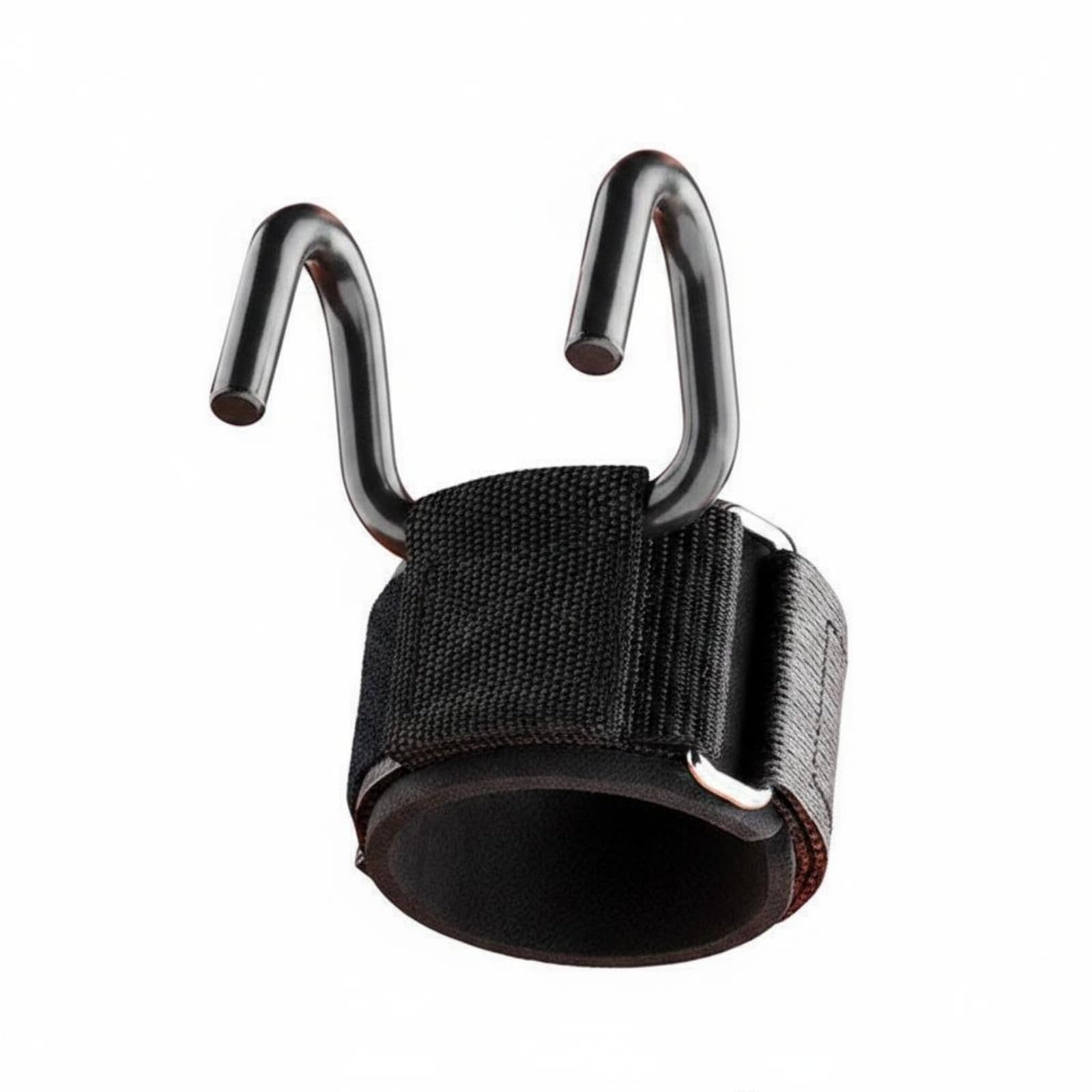 Padded Pull-up Assistance Strap Textured Hook Support Strap Adjustable Pull-up Wrist Wrap Secure Fit, 1-Pack Double Hook-image-43