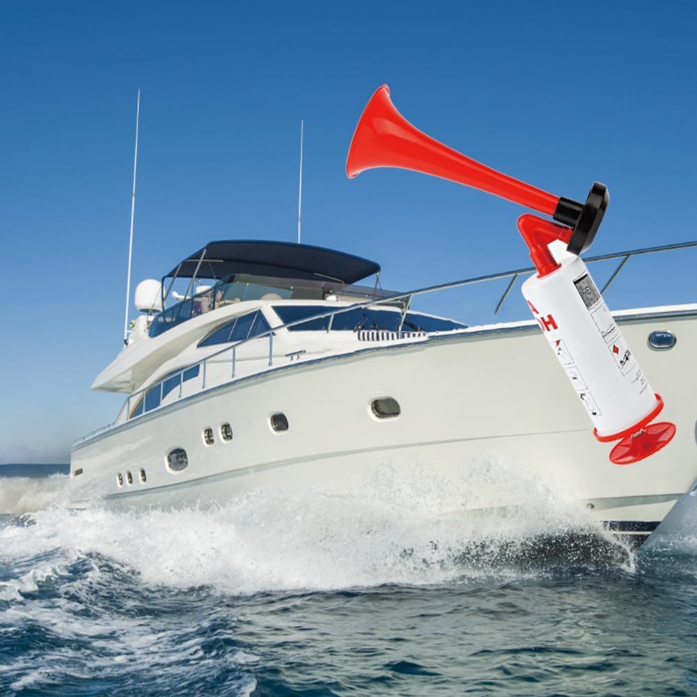 Handheld Air Pump Horn,Handheld Sports Horn, Handheld Air Horn Pump Loud Noise Maker Safety Boat Car Sports Events - Image 3