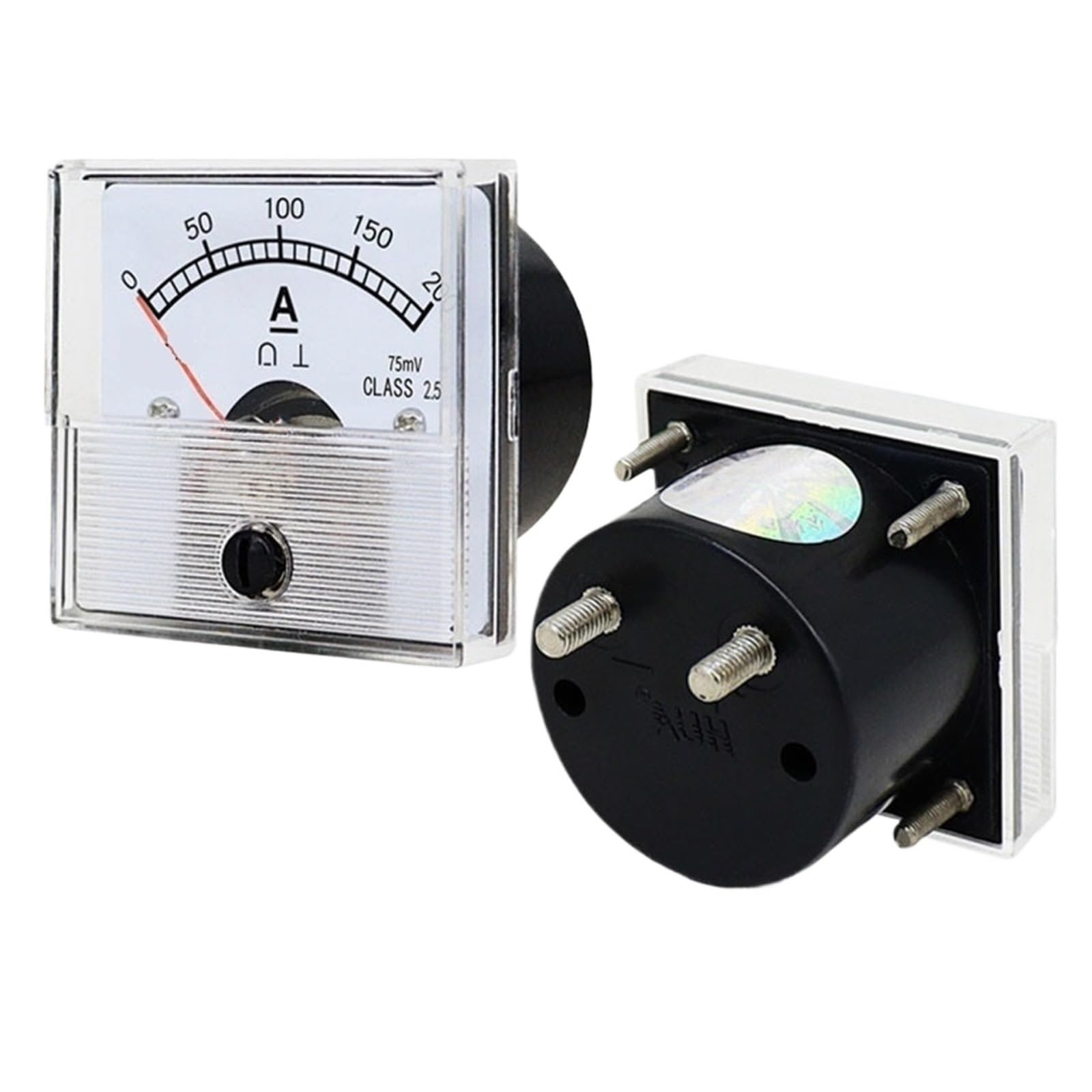 Amperometro analogico DH-45 da 1 A, 2 A, 3 A, 5 A, 10 A, 15 A, 20 A, 30 A, 50 A, 100 A, 200 A, 250 A, 300 A, 400 A, 500 A, 600 A, 800 A, 75 mV (DC 3000 A - 75mV)