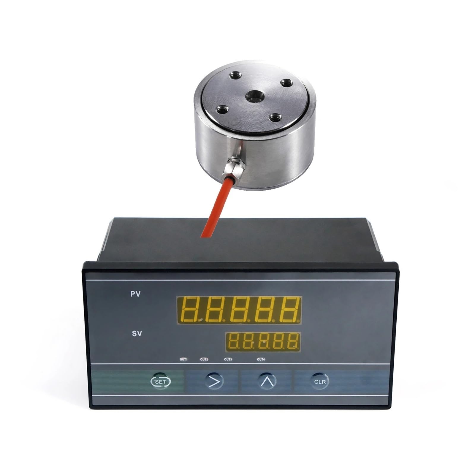 Load Cell Sensor with Indicator Display 0-1000KG, Type Load Cell Test Force Weight Pressure