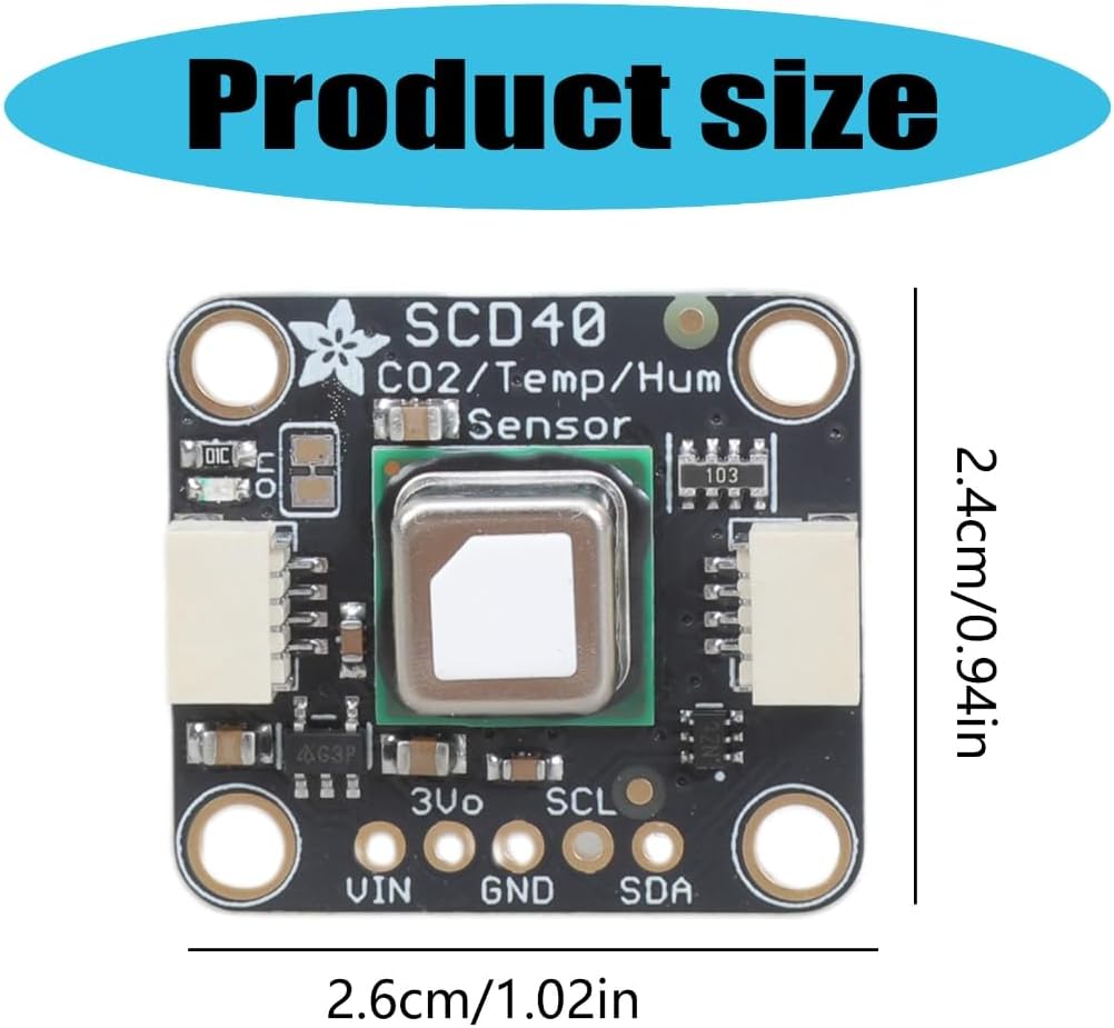 5187 Scd-40 Sensors Board 3-5Vdc Carbon Dioxide Temperature and Humidity Replacement