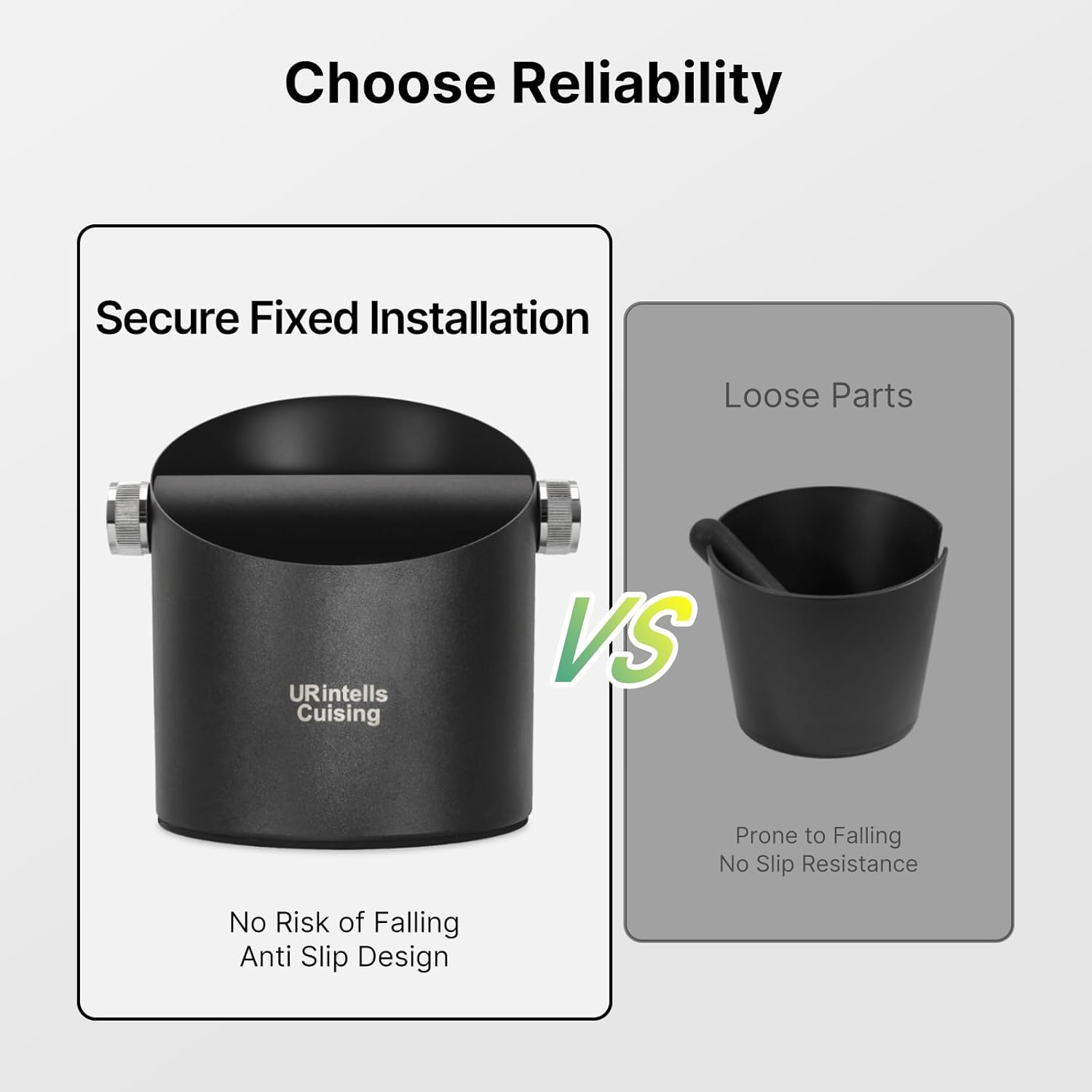 Espresso Machine 20 Bar, Touchscreen Espresso Maker with Automatic Milk Frother & 6.3 Inch Stainless Steel Knock Box with Non-Slip Base Removable Knock Bar Espresso Accessories