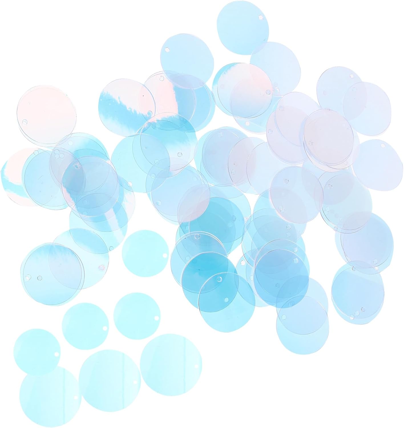 10 Bags PVC Round Sequins for DIY Crafts and Jewelry Making, Gold 20mm 30mm, 750pcs Hand Sewing Embellishments for Bags, Shoes, and Clothing